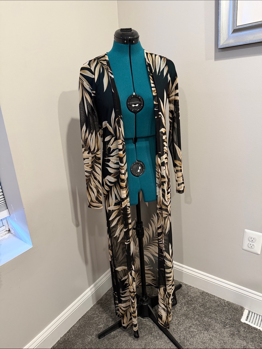 Windsor Teal Neck Scarf with Black Logo Tag